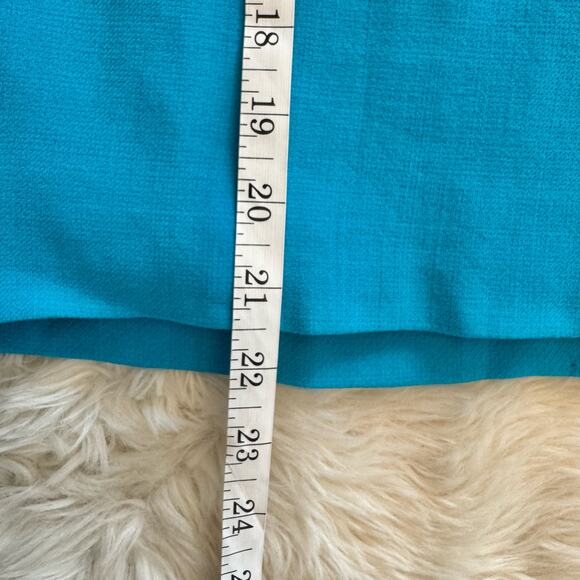 Kate Spade Aqua Janelle Pleated Pencil Skirt 4 NWOT Wool Blend Preppy - Picture 12 of 15